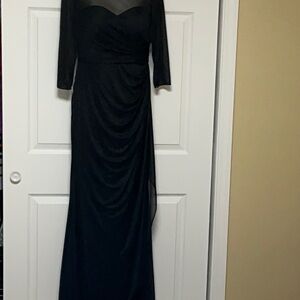 Black formal gown, 8 by 	Zazzie